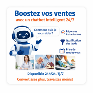Boostez vos ventes avec un chatbot intelligent disponible 24/7