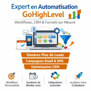 Expert GoHighLevel : Automatisation, Workflows ; CRM pour Booster Votre Business
