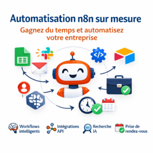 Automatisation n8n sur mesure : Gagnez du temps et automatisez votre entreprise efficacement