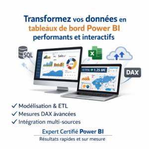 Transformez vos données en tableaux de bord Power BI performants et interactifs