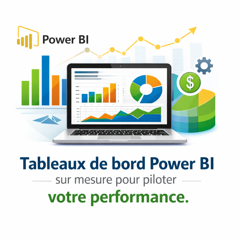 Tableaux de bord Power BI sur mesure pour piloter votre performance