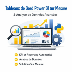 Nous sommes une équipe d’experts en développement de tableaux de bord Power BI avancés et en analyse de données