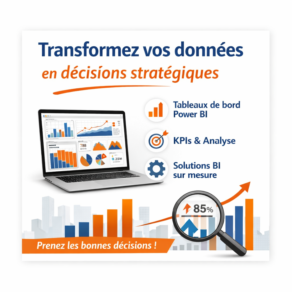 Transformez vos données en décisions stratégiques avec Power BI