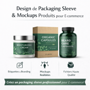 Professional Packaging Sleeve Design and Product Mockups for E-commerce
