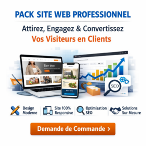 Créez un site web professionnel qui attire, engage et convertit vos visiteurs en clients