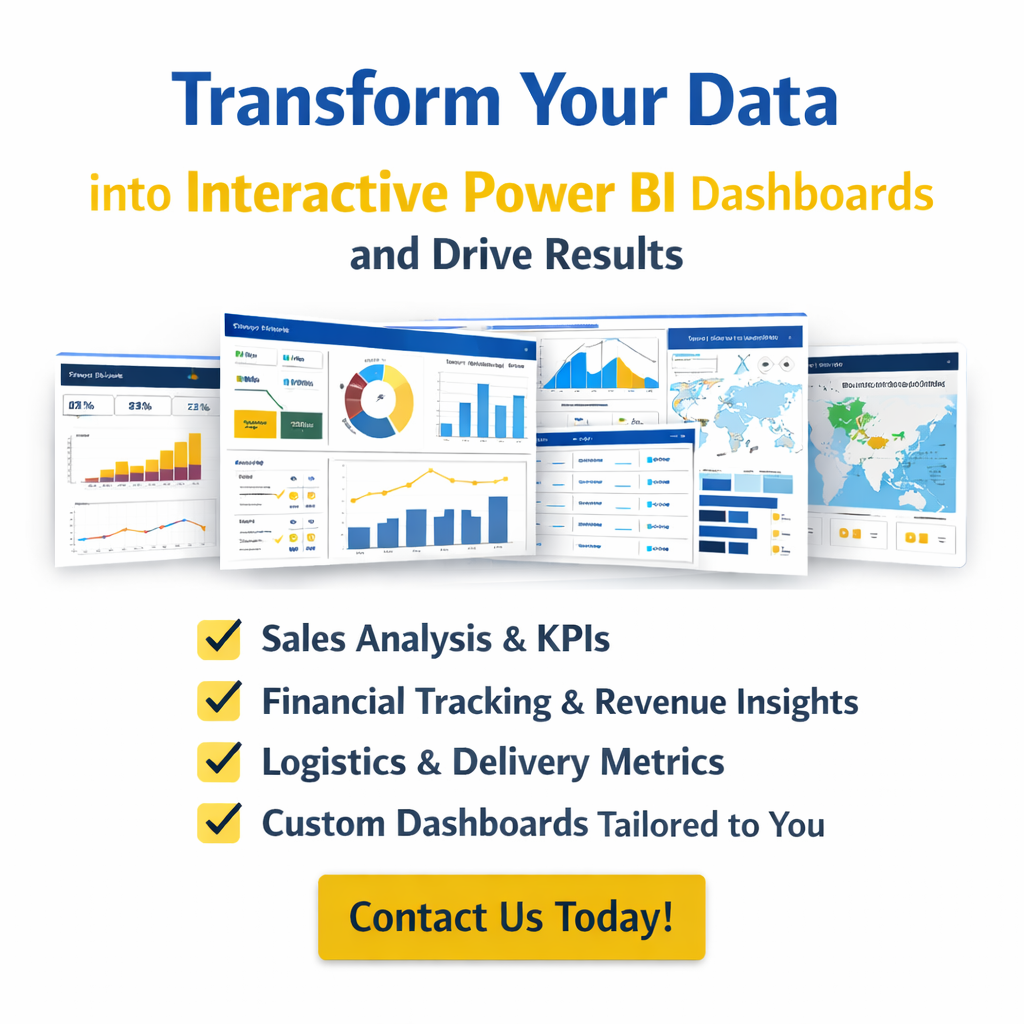 Transform Your Data into Powerful Interactive Power BI Dashboards