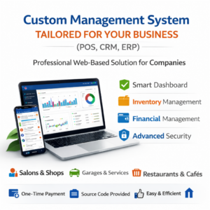 Custom Management System (POS, CRM, ERP) – Professional Web Solution for Your Business