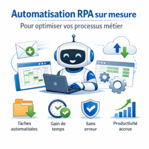 Automatisation RPA sur mesure pour optimiser vos processus métier