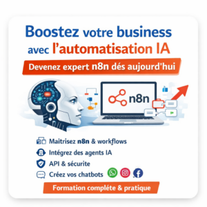 Formation n8n Automatisation IA : Créez des Workflows, Agents IA et Chatbots