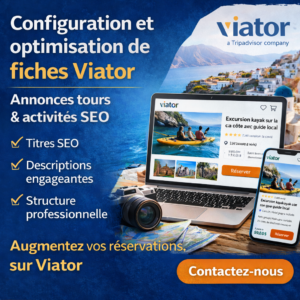 Aumente sus reservas en Viator con anuncios profesionales y de alta conversión
