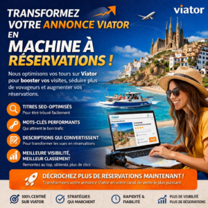 Transformez votre annonce Viator en machine à réservations