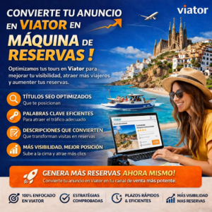Convierte tu anuncio en Viator en una máquina de reservas