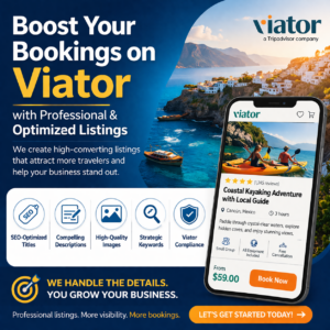 Boost Your Viator Bookings with Professional and Optimized Listings
