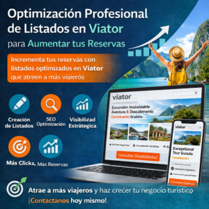 Optimización profesional de anuncios en Viator para aumentar tus reservas