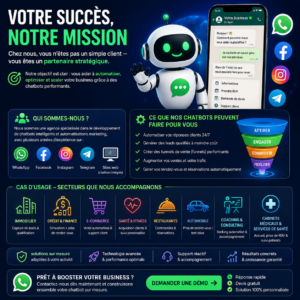Automatisez votre business avec un chatbot intelligent WhatsApp site web