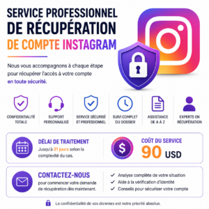 Service Professionnel d’Assistance à la Récupération de Comptes Instagram