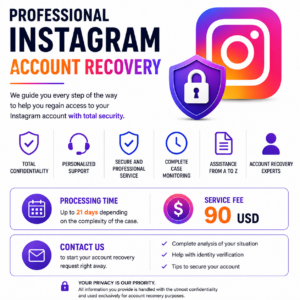 Professional Instagram Account Recovery Assistance Service
