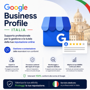 Servizio di rimozione delle recensioni negative su Google My Business (Italia)